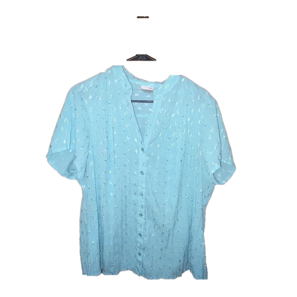 East 5th Floral Embroidered Blouse *make offers*